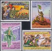 Algeria 1974 Revolution/ Soldiers/ Army/ Military/ Politics/ People 4v set (n46553)