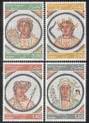Algeria 1977 Mosaics / Art / Ceramics / Craft / Design / History / Heritage 4v set (n39534)