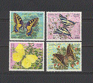 Algeria 1981 Butterflies / Insects / Nature 4v set (n18501)