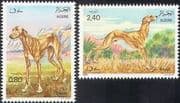 Algeria 1983 Sloughi/ Working Dogs/ Pets/ Animals/ Nature 2v set (s974)
