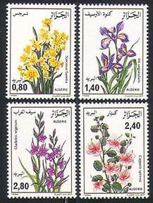 Algeria 1986 Flowers  /  Plants  /  Nature  /  Iris 4v set (n32099)