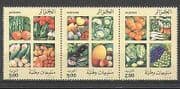 Algeria 1989 Fruit / Crops / Apples / Plants / Nature / Food / Farming 3v set stp (n24474)
