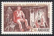 Andorra 1967 Social Security / Medical / Health / Welfare / Cooking / Fire 1v (n40981)