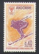 Andorra 1968 Winter Olympic Games / Skiing / Sports 1v (n34124)