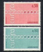 Andorra 1971 Europa / CEPT / Chain / Animation 2v set (n35754)