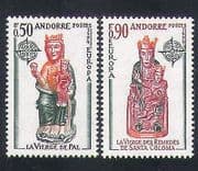 Andorra 1974 Europa / Church Sculptures / Statues / Art / Craft / Animation 2v set n35760