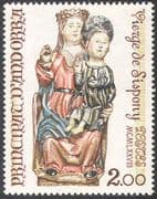 Andorra 1978 Virgin of Sispony/ Statue/ Religion/ Art/ Craft/ Carving 1v (n41717)
