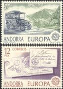 Andorra 1979 Europa/ Post Bus/ Transport/ Cover/ Post/ Mail/ Stamp Day 2v set (n24416)