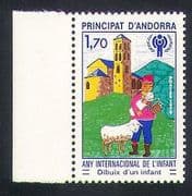 Andorra 1979 IYC / Children / Sheep / Church / Building / Welfare / Animation 1v (n35757)