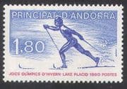Andorra 1980 Sports / Olympic Games / Olympics / Skiing / Animation 1v (n35743)