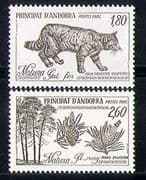 Andorra 1982 Animals / Cats / Trees / Nature / Plants 2v n30535
