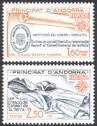 Andorra 1982 Europa/ Council/ Scroll/ Hat/ Cloak/ Clothes/ Heritage 2v set (n41711)