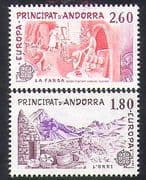 Andorra 1983 Europa / Sheep / Farming / Cheese / Forge / Blacksmith 2v set (n36475)