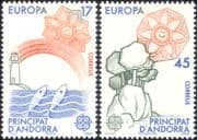 Andorra 1986 Europa/ Environment/ Nature/ Lighthouse/ Fish/ Trees/ Marine 2v set (ex1035)