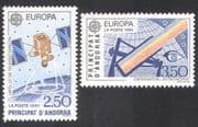 Andorra 1991 Europa/ Space/ Satellite/ Communications/ Telescope/ Astronomy 2v set (n39086)