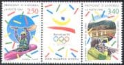 Andorra 1992 Olympic Games/ Olympics/ Sports/ Shooting/ Canoeing/ Canoe 2v set + label (n41683)