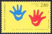 Andorra 1993 Animated Smiling Hands/ Education/ Animation 1v (n27659)