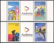 Andorra 1994 Tourism / Sports / Cycling / Horses / Fishing / Bikes / Climbing 4v set (b8900)