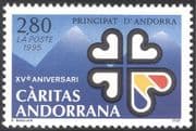 Andorra 1995 CARITAS ANDORRANA/ Health/ Welfare Organizartion/ Medical/ Animation 1v (n27661)