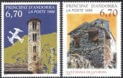 Andorra 1996 Churches/ Chapel/ Buildings/ Architecture/ Religion 2v set (n43039)