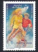 Andorra 1998 Football / World Cup, France / WC / Sports / Soccer / Games 1v (n39397)
