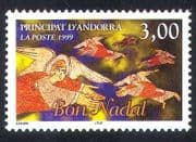 Andorra 1999 Christmas / Greetings / Angels / Animation 1v (n39123)
