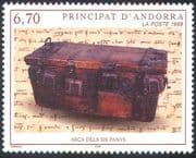 Andorra 1999 Wooden Chest/ History/ Heritage/ Craft/ Writing/ Books 1v (n41845)