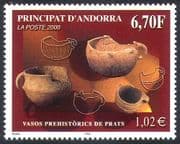Andorra 2000 Prehistoric Pottery/ Pots/ Bowls/ Heritage/ History 1v (n41859)