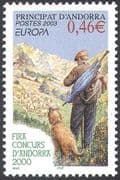 Andorra 2003 Europa/ Poster Art/ Sheep Dog/ Shepherd/ Farming/ Animals 1v (n42658)