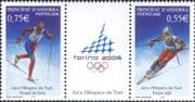 Andorra 2006 Sports/ Winter Olympic Games/ Olympics/ Skiing/ Skier 2v set gutter pr (n42745a)