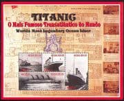 Angola 1998 Titanic / Ships / Boats / Shipwrecks / Nautical / Transport 4v shtlt (b2003m)