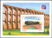 Angola 1999 Philex France/ Trains/ Steam Engine/ Locomotive/Rail/StampEx 1v m/s n15831a