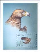 Angola 2000 Golden Eagle/ Birds of Prey/ Raptors/ Nature/ Wildlife 1v m/s (b4320h)