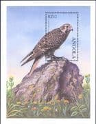 Angola 2000 Prairie Falcon/ Birds of Prey/ Raptors/ Nature/ Wildlife 1v m/s (b4320ga)
