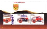 Angola 2004 Fire Engines/ Fire Fighter/ Firemen/ Emergency/ Rescue/ Transport 3v m/s (n13633)