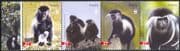 Angola 2004 WWF/ Colobus Monkeys/ Wildlife/ Animals/ Conservation/ Environment 4v strp (n16193)