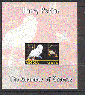 Angola Harry Potter / OWL / Magic IMPERF m / s ref:s6224