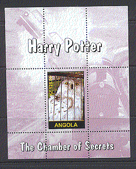 Angola HARRY POTTER / Owl / Train / Steam Engine m / s (s4013)