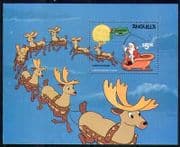 Anguilla 1981 Disney / Christmas / Santa / Deer 1v m / s d00143