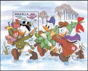 Anguilla 1983 Christmas/ Greetings/ Disney/ Donald Duck/ Cartoons 1v m/s (b1480c)