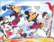 Anguilla 1984 Disney/ Mickey/ Olympics/ Sports/ Animation/ Cartoons IMPERF m/s (d00340)