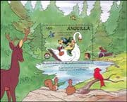 Anguilla 1985 Disney/ Christmas/ Brothers Grimm/ Cartoons/ Books/ Stories 1v m/s (ad1066)