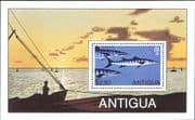Antigua 1979 Barracuda/ Fish/ Nature/ Marine/ Wildlife 1v m/s (s639p)