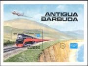 Antigua 1986 Steam Engine/ Trains/ Rail/ Railways/ Locomotive/ Plane/ StampEx 1v m/s (s703)