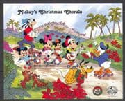 Antigua 1988 Disney/ Christmas/ Greetings/ Mickey/ Music/ Cartoons/ Animation 1v m/s (n22286)