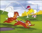 Antigua 1991 Disney/ Grandma Duck/ Chip 'n Dale/ Golf/ Sports/ Cartoons/ Animation 1v m/s (ad1046)