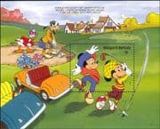 Antigua 1991 Disney/ Mickey Mouse/ Golf/ Sports/ Cartoons/ Animation 1v m/s (ad1045)