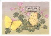 Antigua 1994 Butterflies/ Insects/ Nature/ Conservation/ Flowers 1v m/s (b5682p)