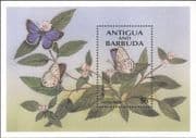 Antigua 1994 Butterflies/ Insects/ Nature/ Conservation/ Flowers 1v m/s (b5682q)