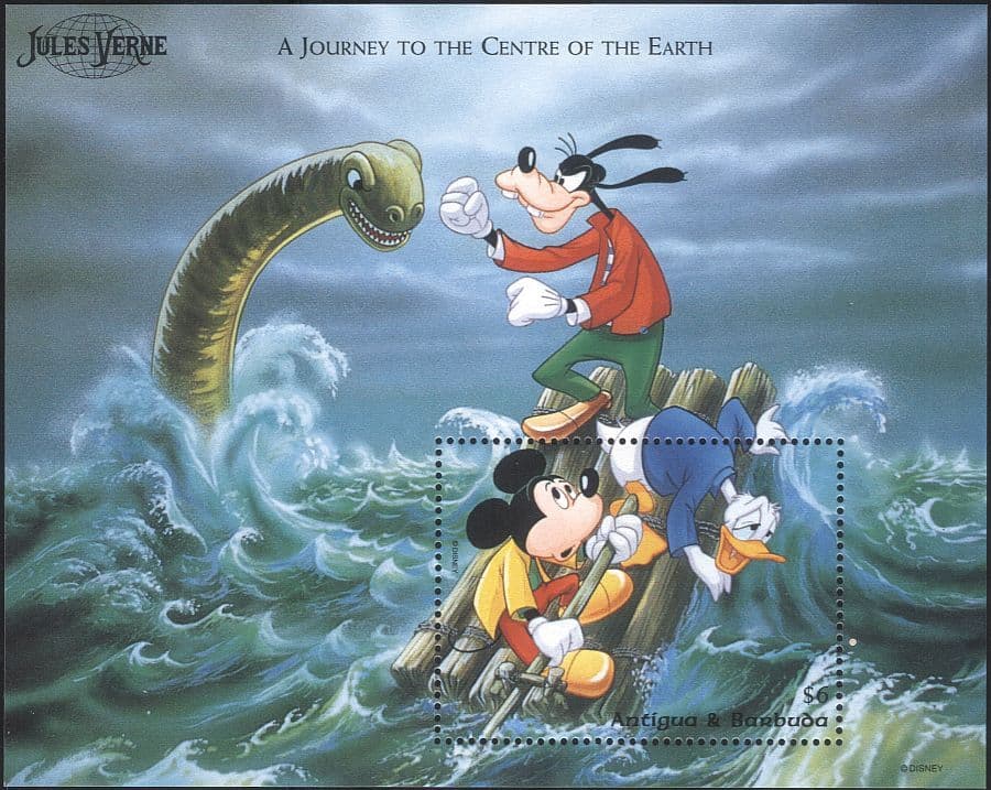 Antigua 1996 Disney/ Jules Verne/ Mickey/ Goofy/ Marine